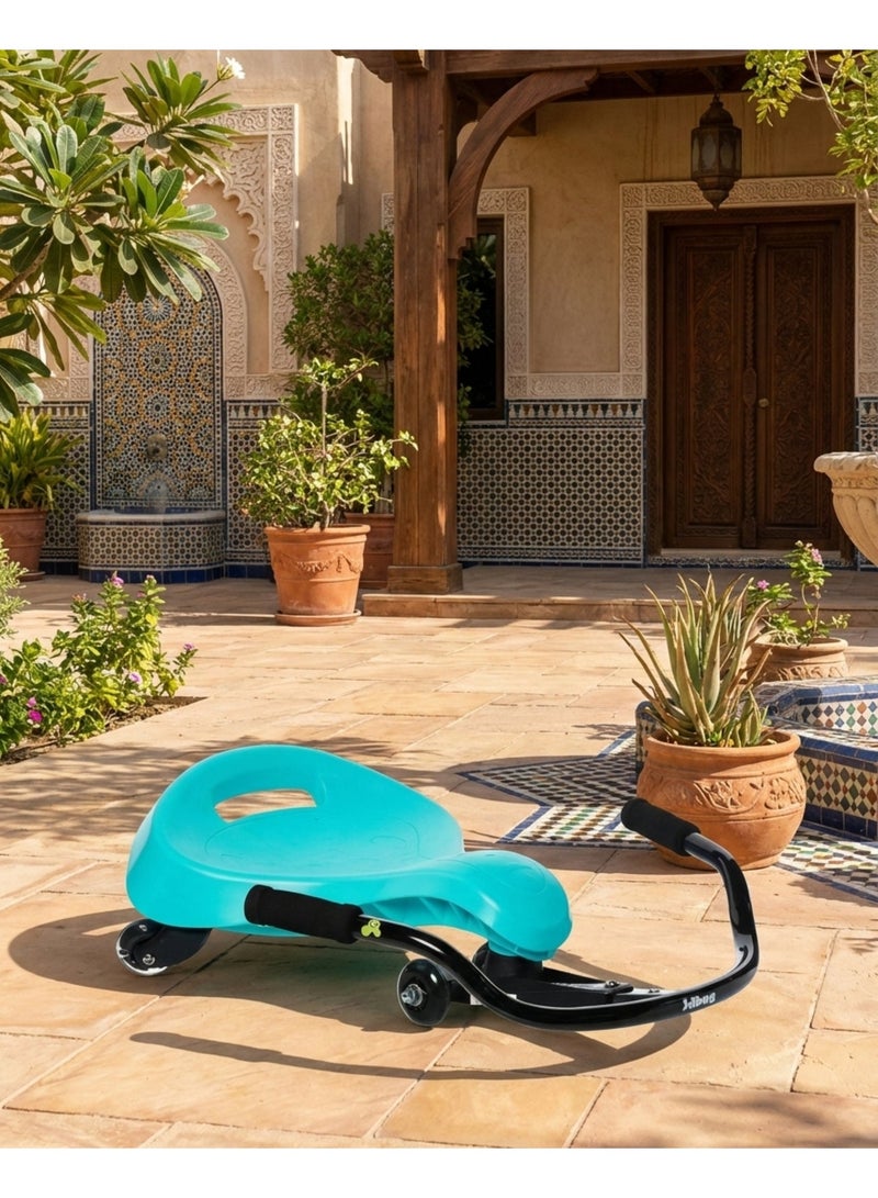 JD Bug Kidz Swayer Sit-Down Scooter for Kids – Self-Propelling Ride-On, Adjustable Handlebar, Indoor & Outdoor Fun, Blue (Ages 3–12) - Image 2